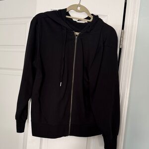 Treasure and bond Black Zip-Up Hoodie